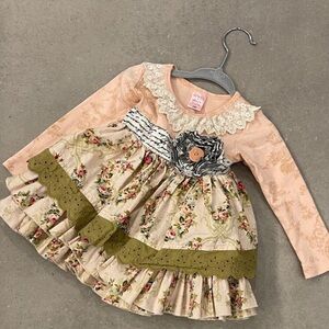 Giggle Moon Ruffle Layered Dress - Size 2T